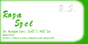 roza szel business card